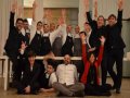 Lo chef stellato Niko Romito con il suo staff